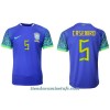 Camiseta de fútbol Brasil Casemiro 5 Segunda Equipación Mundial 2022 - Hombre